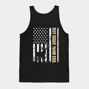 Flag Best Buckin PAPAW Ever Deer Hunting Fathers Day Gift Tank Top